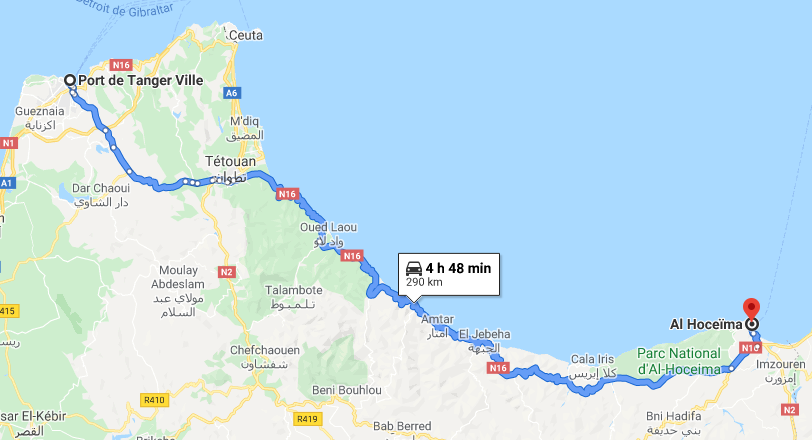 Traslado Puerto Tánger Ville a Alhucemas