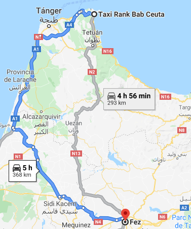 Traslado Ceuta a Fez