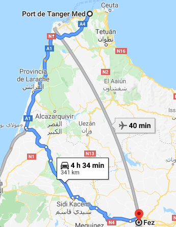 Traslado Puerto Tánger Med a Fez